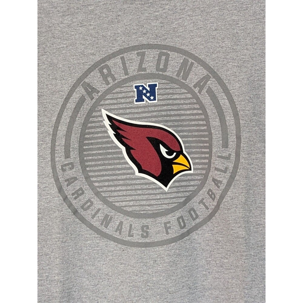 Arizona Cardinals T-Shirt NFL Team Apparel Men's Medium Gray S/S Football Logo